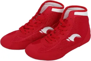Men's Youth Wrestling Shoes High Top Kids Girls Boxing Shoes Sports Training Shoes Kids Boxing Boots Fitness