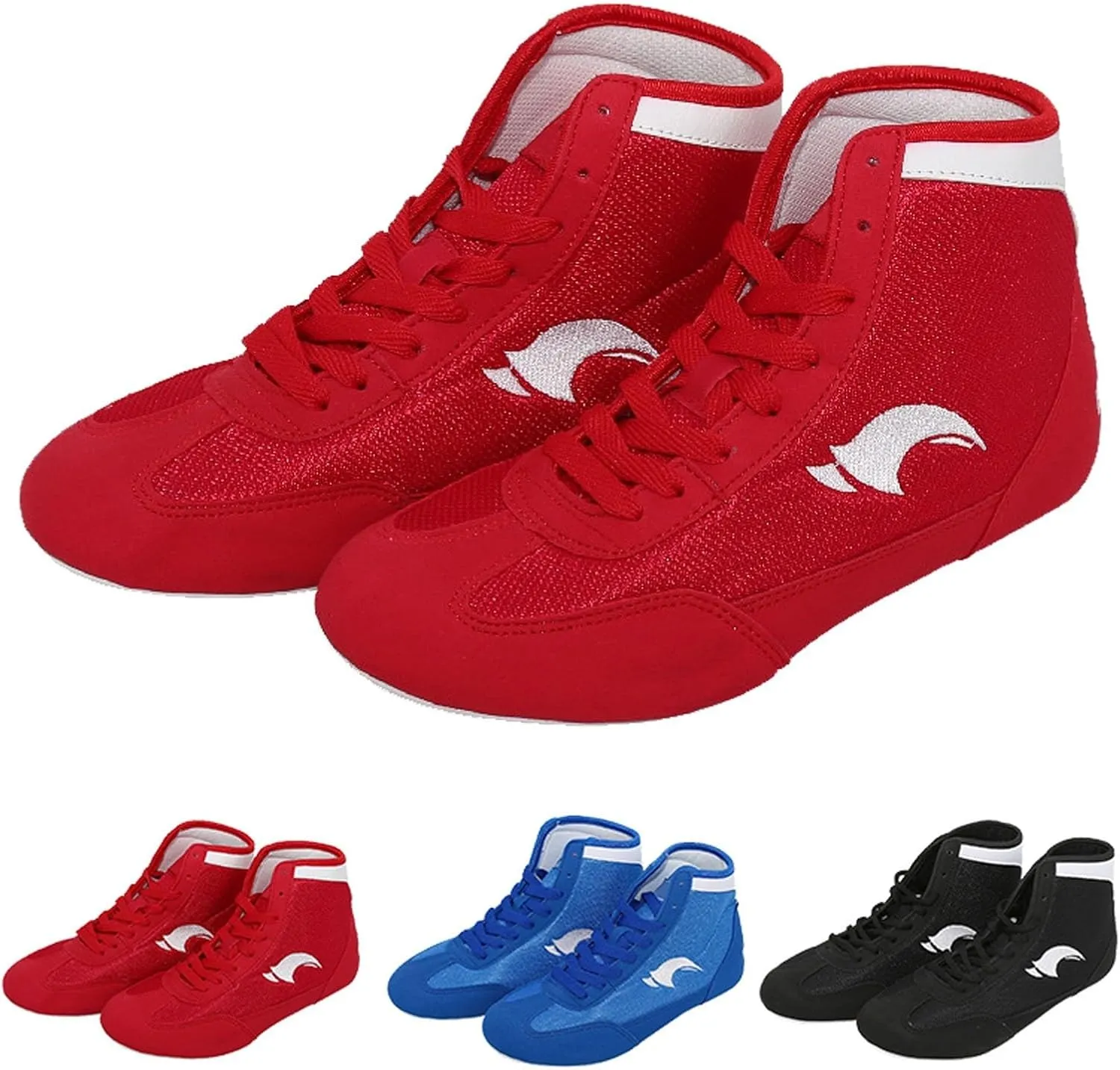 Men's Youth Wrestling Shoes High Top Kids Girls Boxing Shoes Sports Training Shoes Kids Boxing Boots Fitness