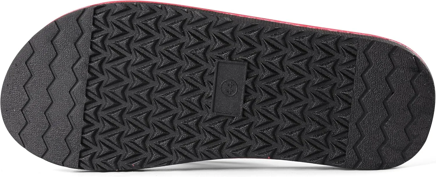 Mesa Men's Modern Zori Flip-Flop Sandals Onyx Black Medium Size 10-11