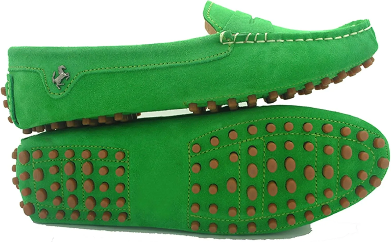 Minishion Women's Casual Loafers Suede Comfortable Driving Shoes YB9603