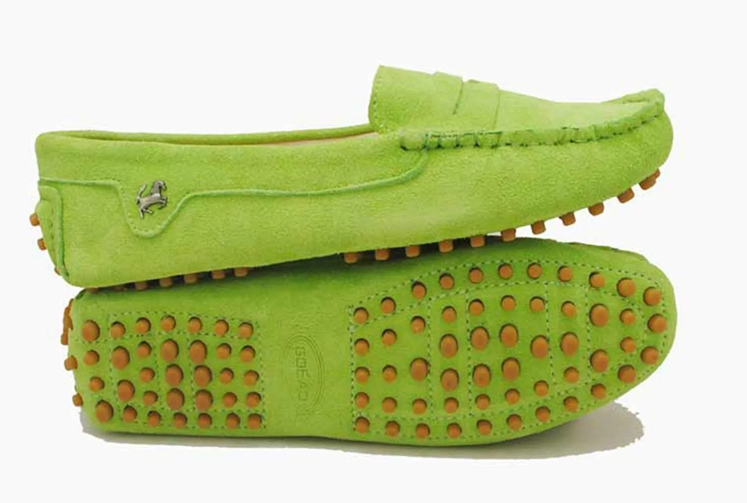 Minishion Women's Casual Loafers Suede Comfortable Driving Shoes YB9603