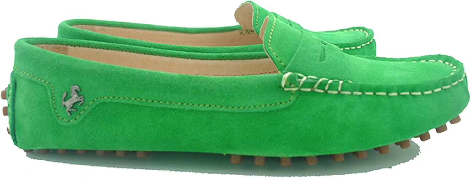 Minishion Women's Casual Loafers Suede Comfortable Driving Shoes YB9603