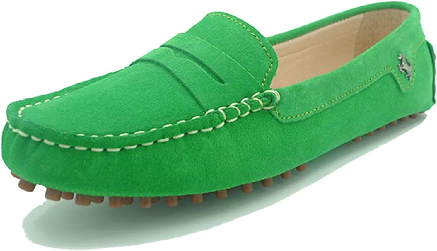 Minishion Women's Casual Loafers Suede Comfortable Driving Shoes YB9603