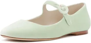 miss left Women Classic Adjustable Single Strap Buckle Mary Jane Flats Round Toe Comfortable Party Dress Daily Shoes Size 4-16 US