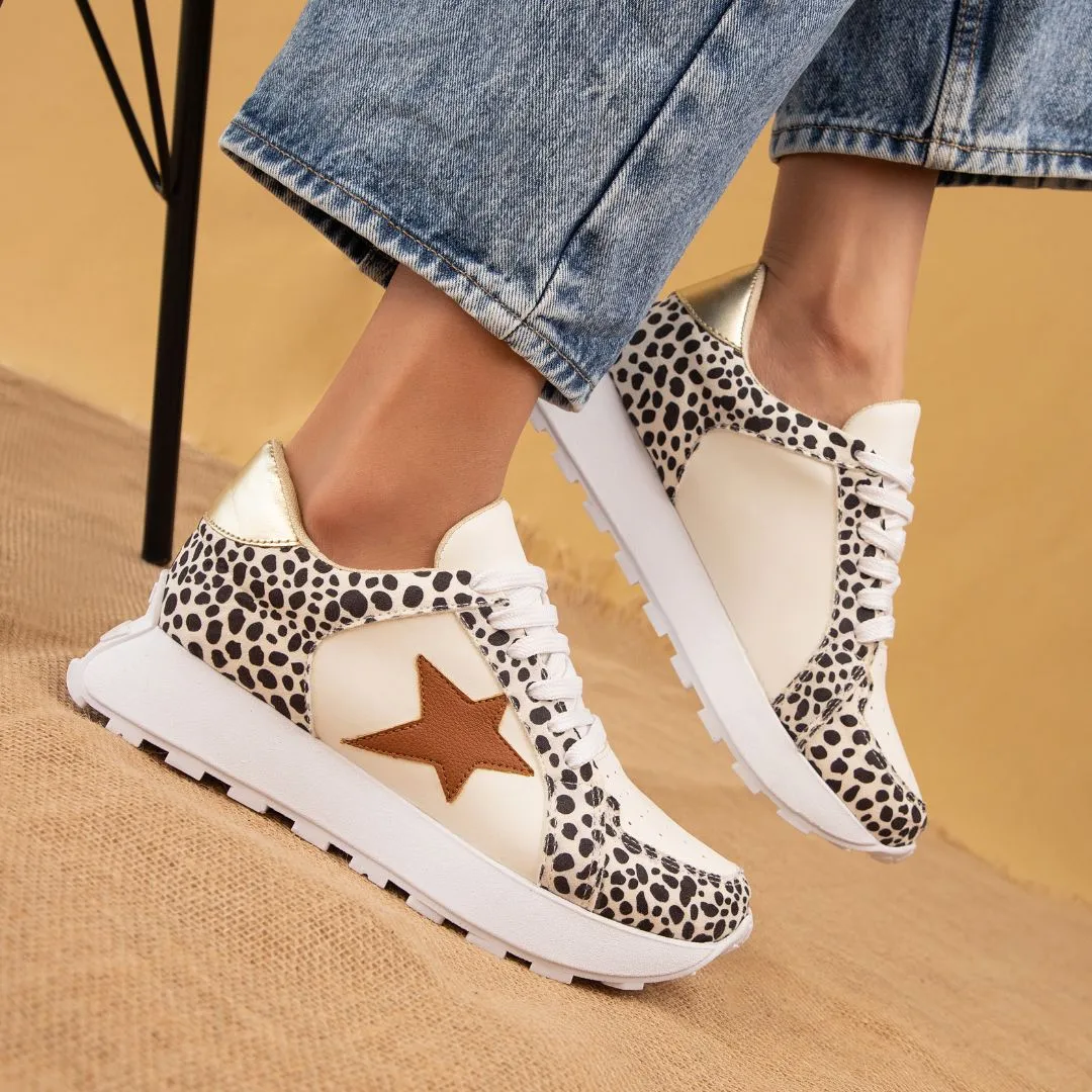 Modapasso Smith Cute Animal Print Sneaker