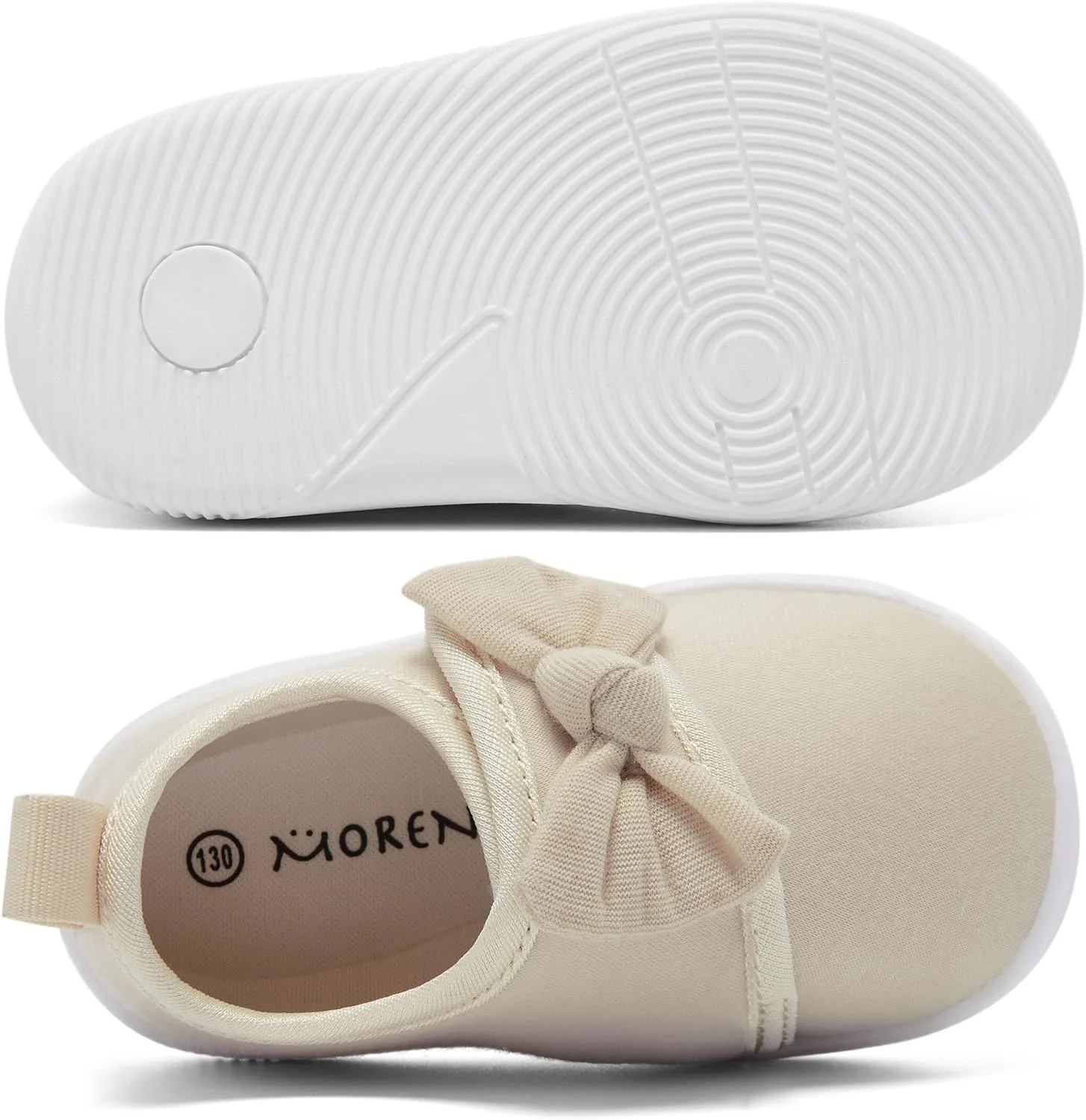 MORENDL Baby First Walking Shoes Toddler Slip On Shoes Infant Mesh Breathable Sneakers