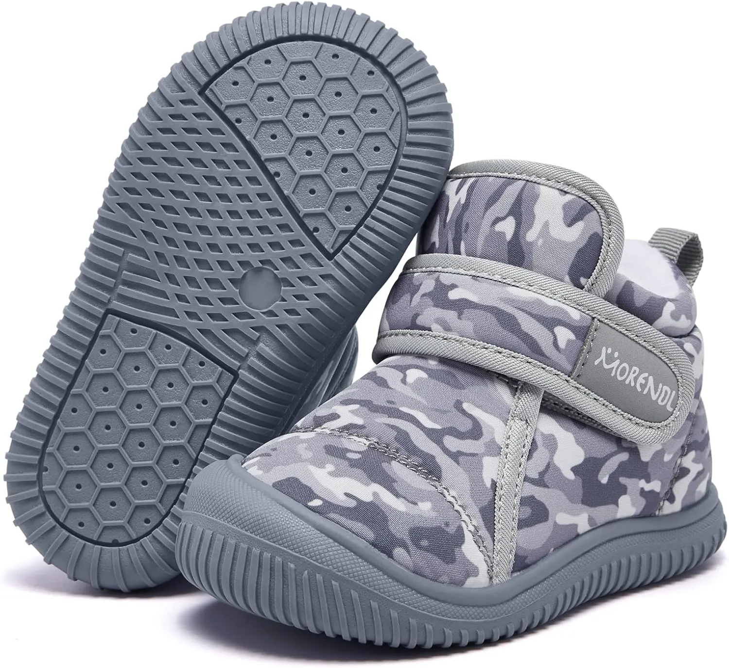MORENDL Baby Winter Snow Boots for Infant Boys Girls Toddler Water-Resistant First Walker Shoes Warm Lining Soft Sole Anti-Slip Outdoor Booties