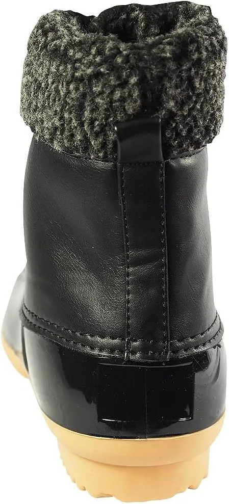 Nature Breeze Ladies Duck-02 Lace Up and Zipper Waterproof Insulated Boot