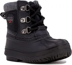 Nautica Kids Boys & Girls Duck Boots Kids Waterproof Rain Snow Boots Insulated Winter Boots (Toddler/Little/Big Kid)