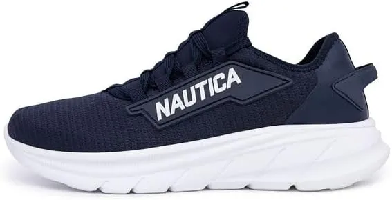 Nautica Mens Running Sneakers Sport Fashion Lace-Up Athletic Soft Shoes for Gym Tennis Men – Cushioned, Breathable, Lightweight & Comfortable