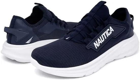 Nautica Mens Running Sneakers Sport Fashion Lace-Up Athletic Soft Shoes for Gym Tennis Men – Cushioned, Breathable, Lightweight & Comfortable