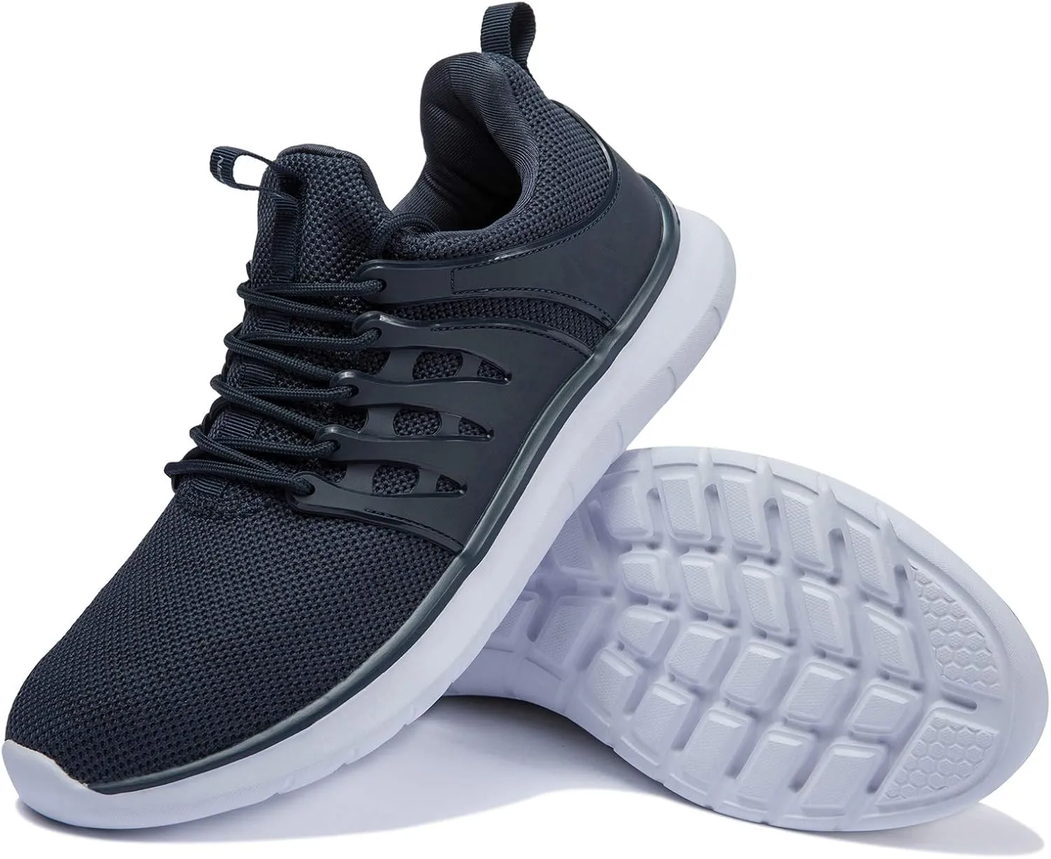 NewDenBer Men's Lightweight Sneakers Comfortable Athletic Walking Running Tennis Shoes