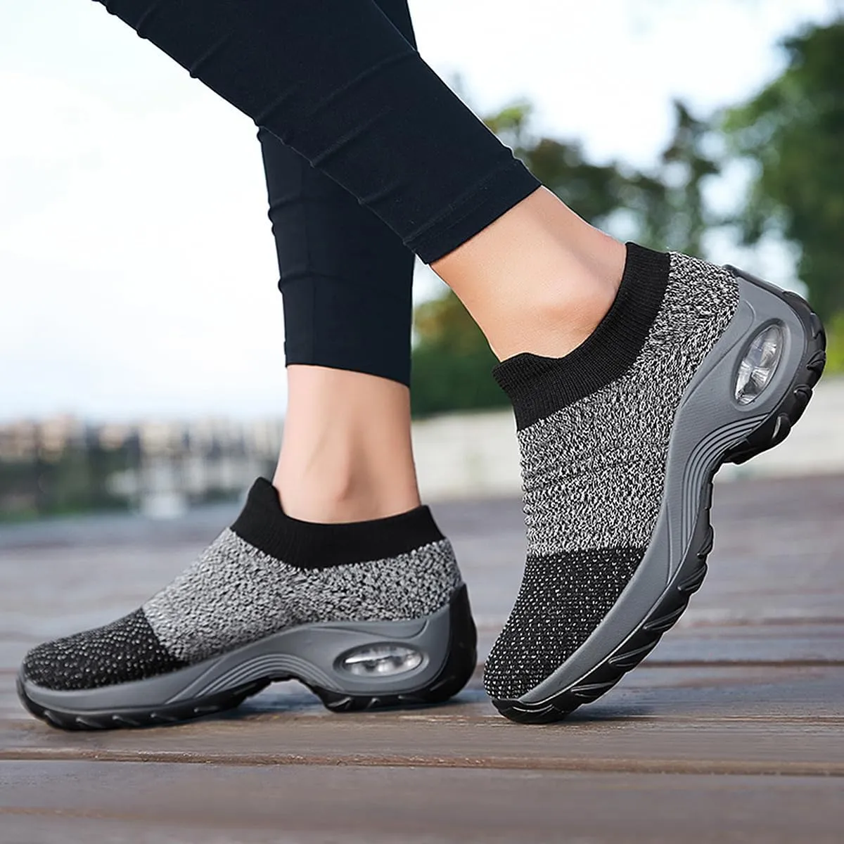 Non Slip Work Shoes Women, Walking Shoes Women, Work Gym Nurse Mesh Casual Fashion Sneakers Comfort Breathable Lightweight