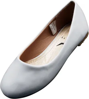 NORTY Girls Fashion Ballerina Ballet Slip On Flat Shoe Sizes Toddler to Big Kids Patent, Nubuck, Glitter