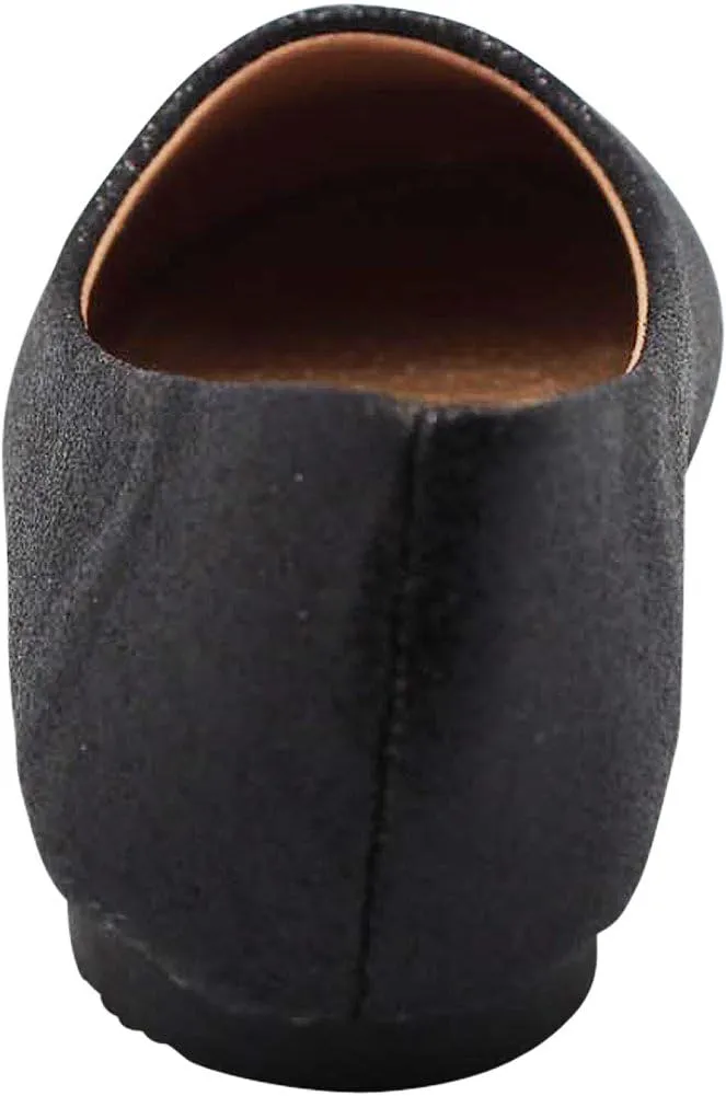 NORTY Girls Fashion Ballerina Ballet Slip On Flat Shoe Sizes Toddler to Big Kids Patent, Nubuck, Glitter