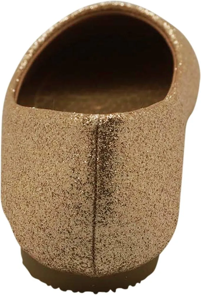 NORTY Girls Fashion Ballerina Ballet Slip On Flat Shoe Sizes Toddler to Big Kids Patent, Nubuck, Glitter