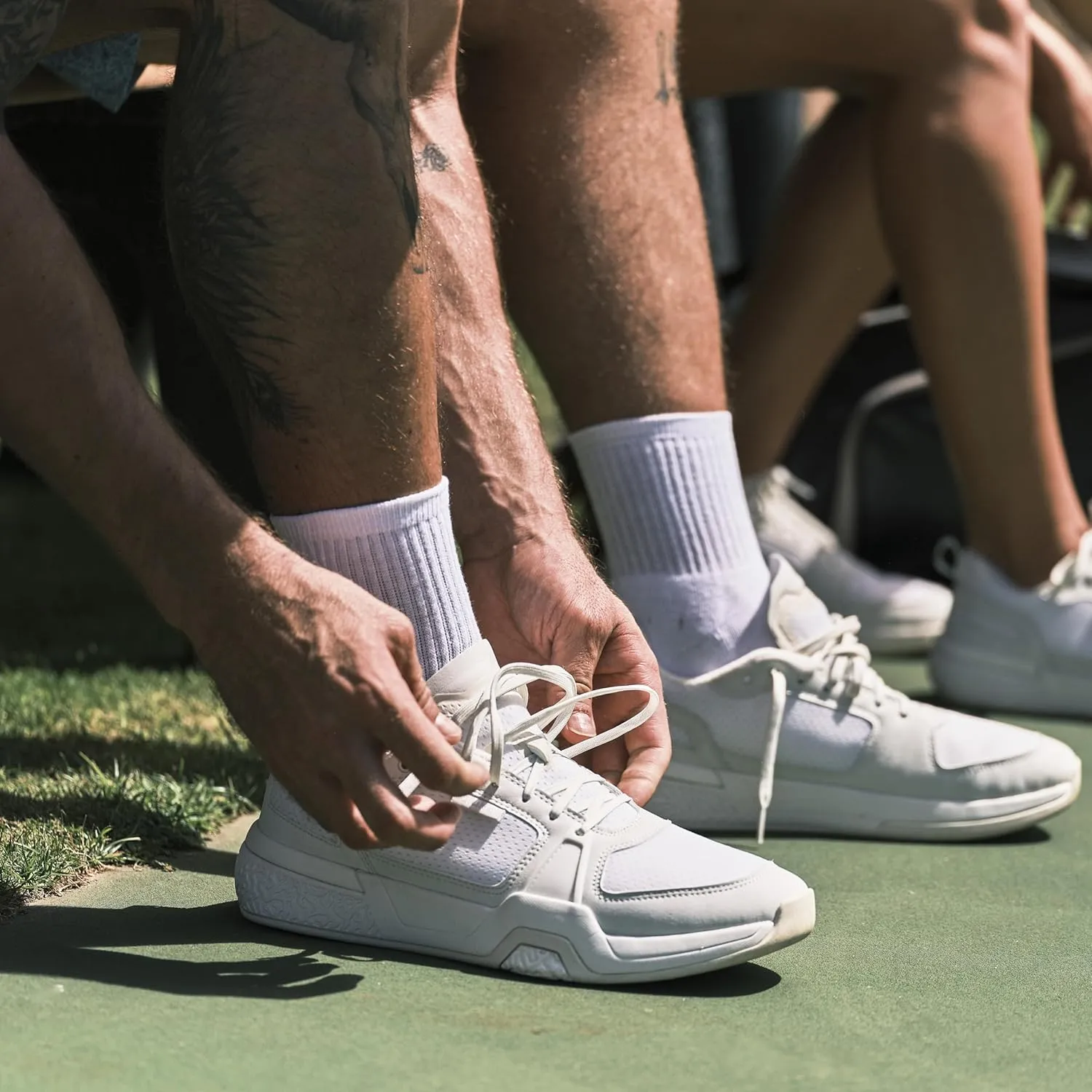 OLUKAI 'Anau Men’s Court Sneakers, Shoes for Tennis & Pickleball, Everyday Wear, All Day-Comfort & Support