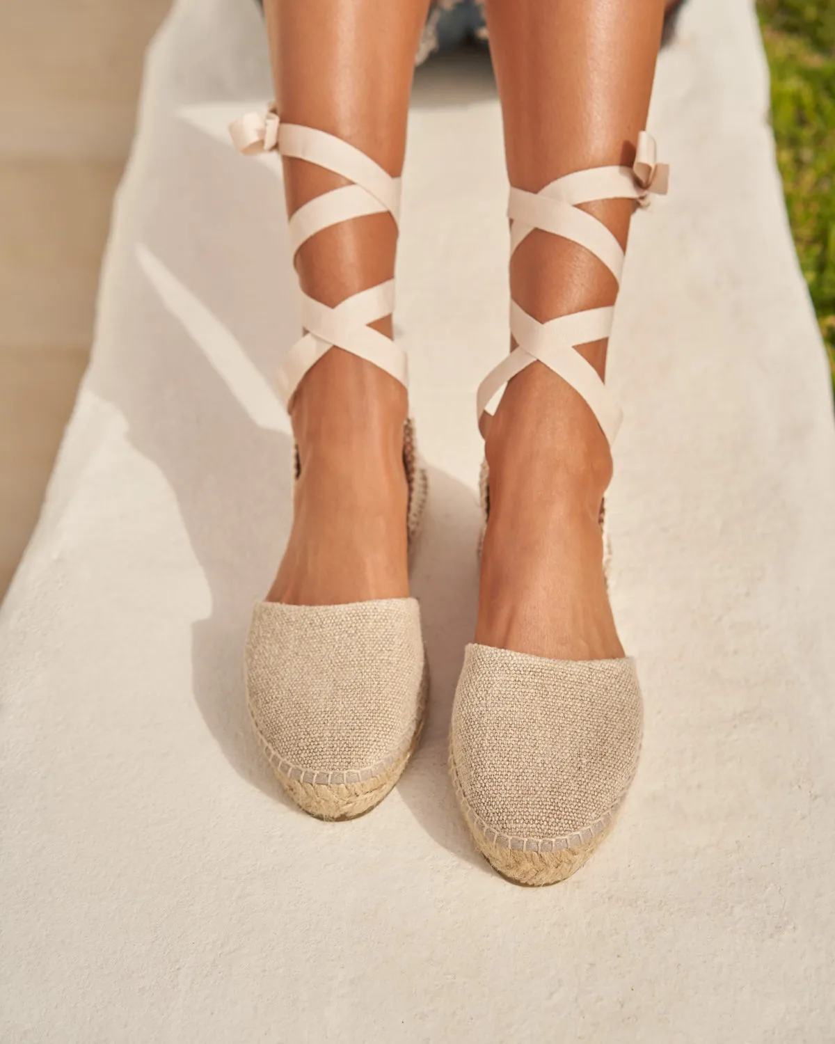 Organic Hemp Flat Valenciana Espadrilles - O71P0 -  La Havana Natural