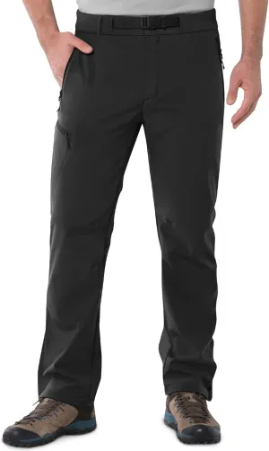 Outdoor Ventures Men's Fleece Lined Snow Pants Waterproof Windproof Ski Hiking Winter Pants With Pockets