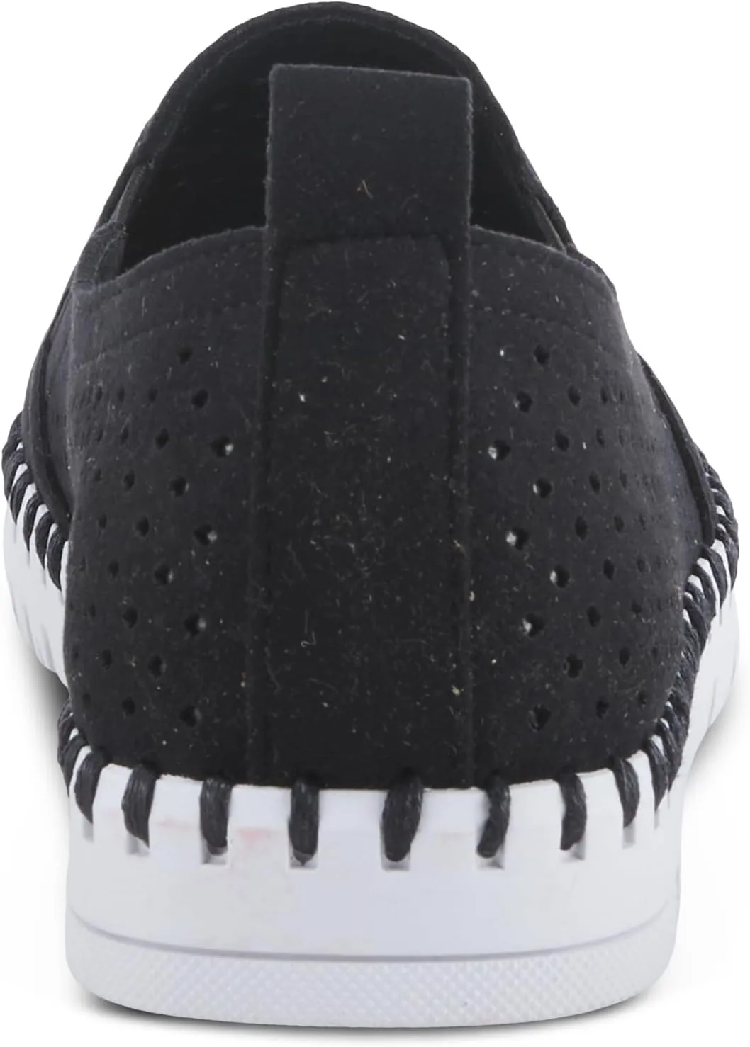PATRIZIA Surfie Women's Slip-On Shoes – Perforated Microfiber with Leather Insole, Flexible Rubber Sole, and 1" Heel for All-Day Comfort