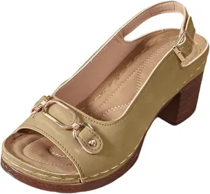 Platform Sandals Women Espadrille Wedge Casual Slippers Open Toe Dressy Heels Summer Slingback Wide Beach High Espadrilles Cute Slip-on with Adjustable Buckle Ankle Strap Boho Shoes Wedges