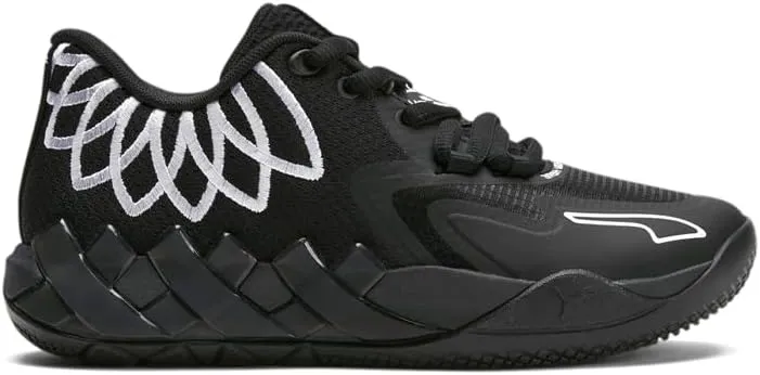 PUMA Kids Boys Mb1 Lo Basketball Sneakers Shoes - Black - Size 5 M