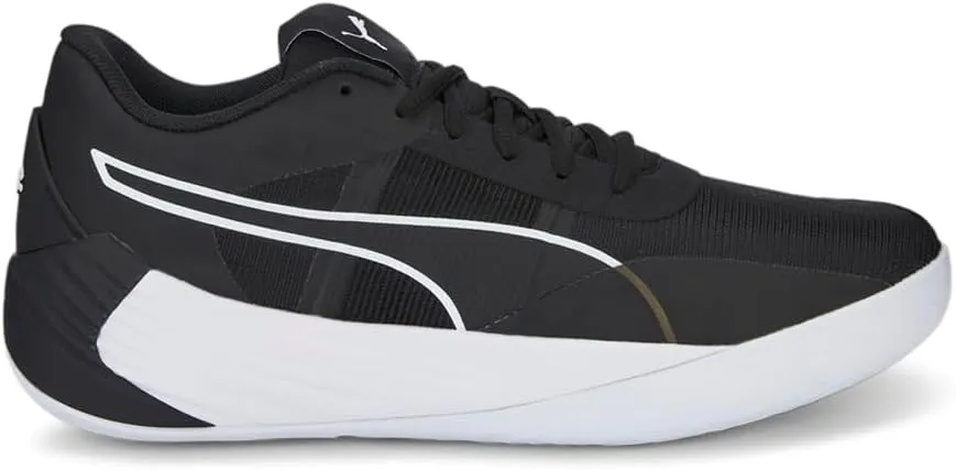 PUMA Mens Fusion Nitro Team Basketball Sneakers Shoes - Black - Size 5.5 M