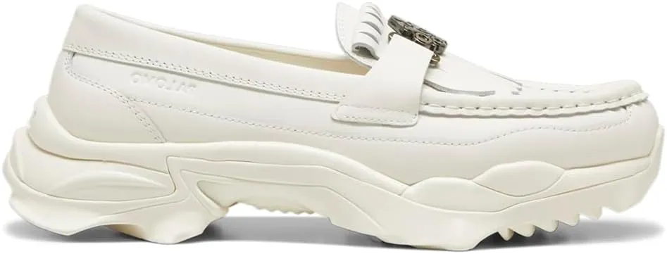 Puma Mens Palomo X Nitefox Loafers Slip On Moc Toe Dress Dress Shoes - White