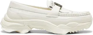 Puma Mens Palomo X Nitefox Loafers Slip On Moc Toe Dress Dress Shoes - White