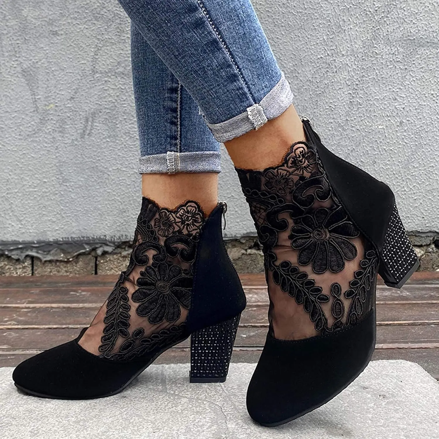 Pump Women Heels Women's Open Toe Heeled Sandals Clear Platform Heels Ankle Strap High Heel Sandals for Women