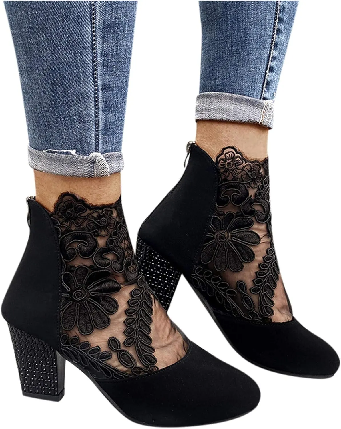 Pump Women Heels Women's Open Toe Heeled Sandals Clear Platform Heels Ankle Strap High Heel Sandals for Women