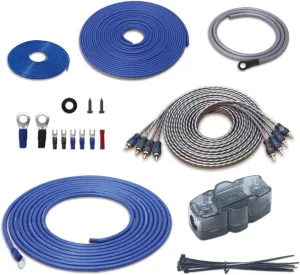 RECOIL RCK44 True 4 Gauge Complete 4-Channel CCA Amplifier Wiring Kits with OFC RCA Cable