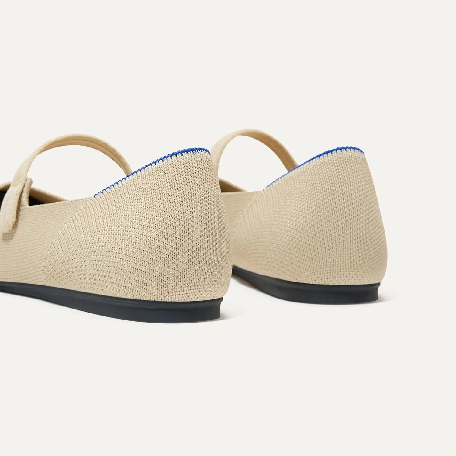 Rothy's The Square Mary Jane Women's Slip-On Shoes, Square-Toe Flats, Made from Recycled Plastic Bottles & Machine Washable