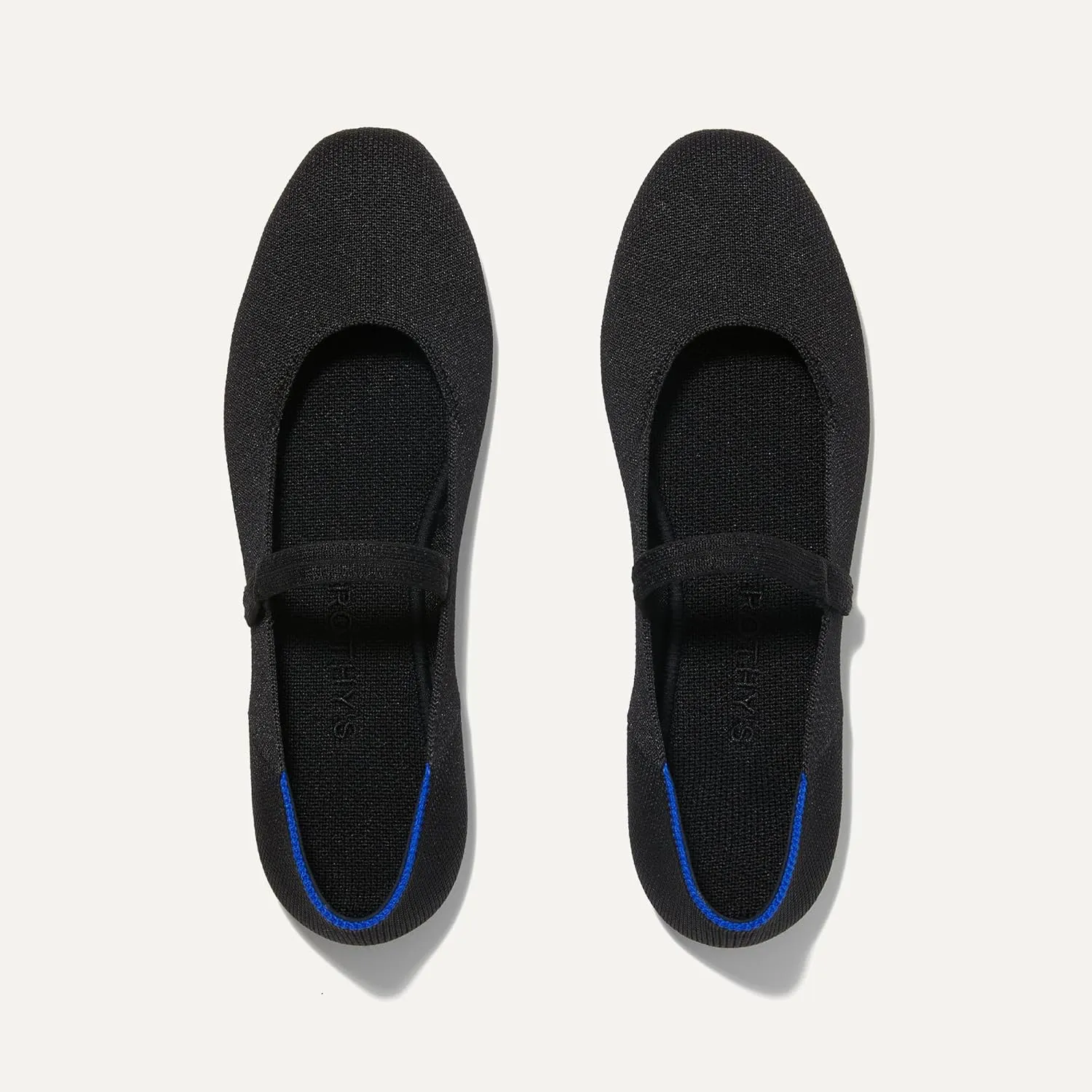 Rothy's The Square Mary Jane Women's Slip-On Shoes, Square-Toe Flats, Made from Recycled Plastic Bottles & Machine Washable