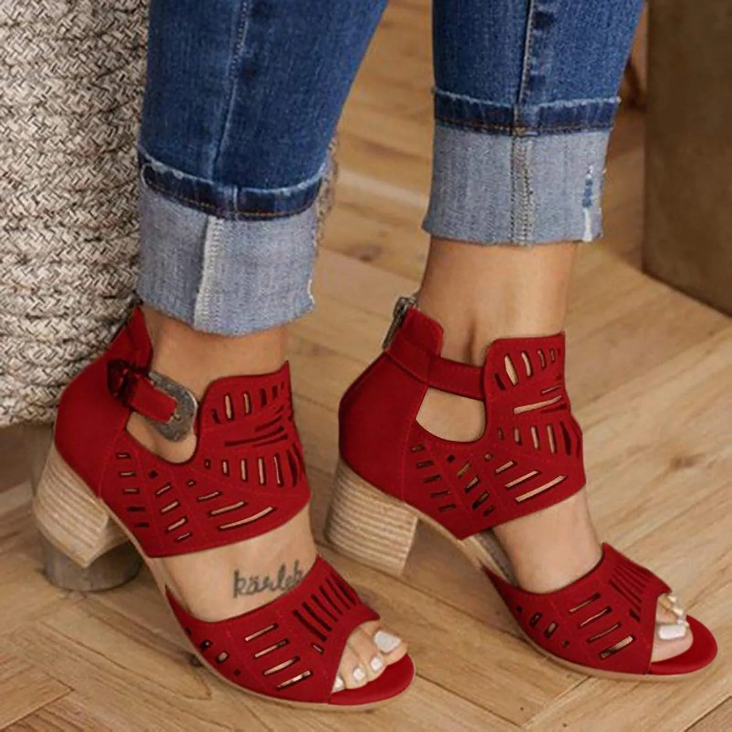 Sandals for Women Dressy,Womens Flat Sandals Open Toe Slippers Flip Flop Shoes Summer Casual Ankle Buckle Strap Sandal