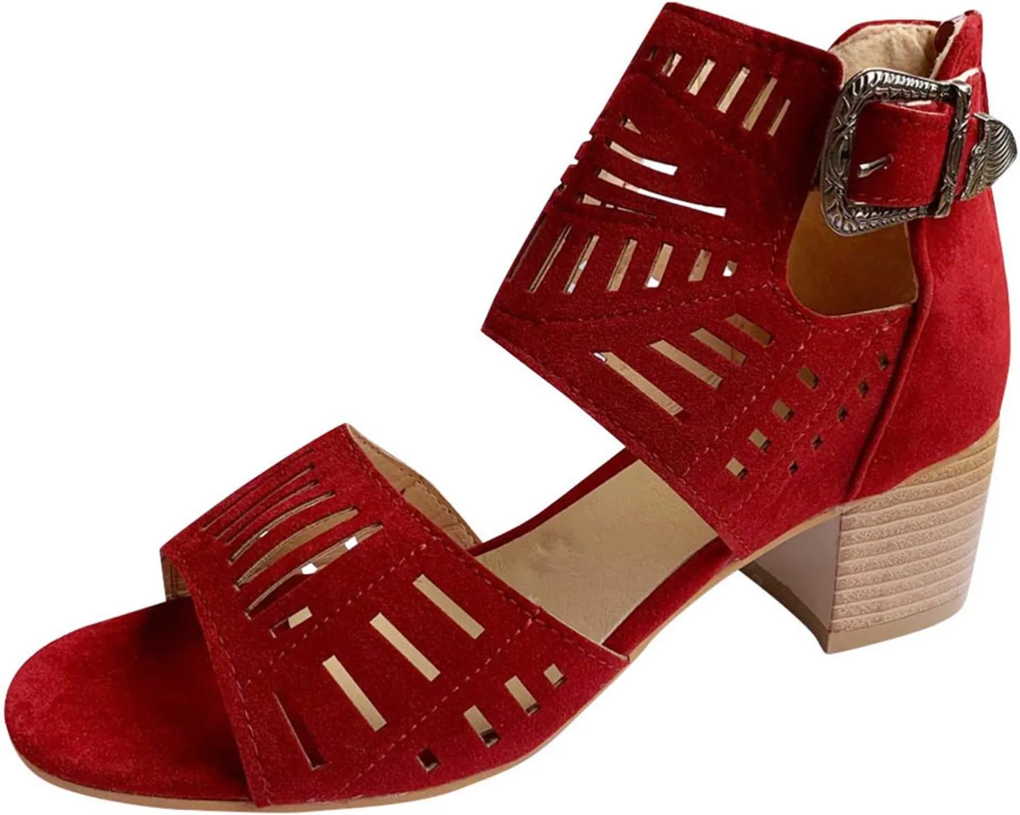 Sandals for Women Dressy,Womens Flat Sandals Open Toe Slippers Flip Flop Shoes Summer Casual Ankle Buckle Strap Sandal