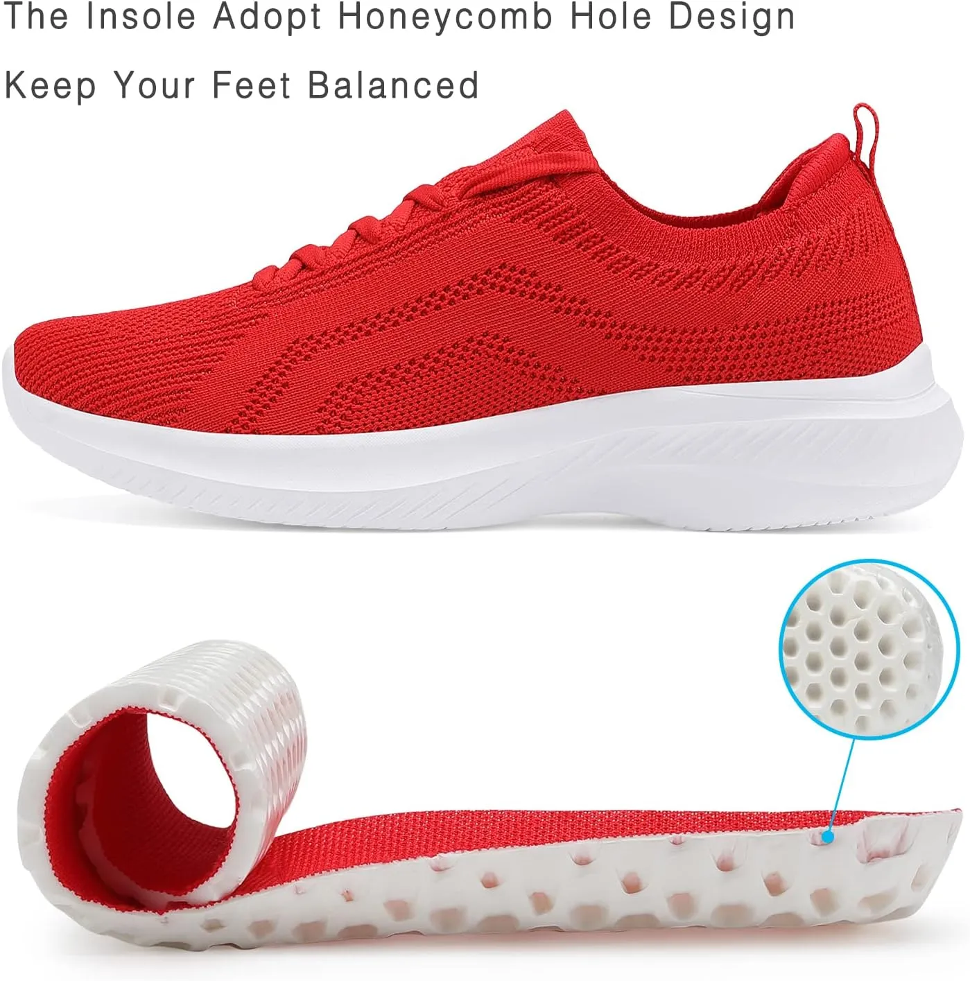 Santiro Womens Tennis Shoes Comfort Lightweight Sneakers Walking Athletic Shoes