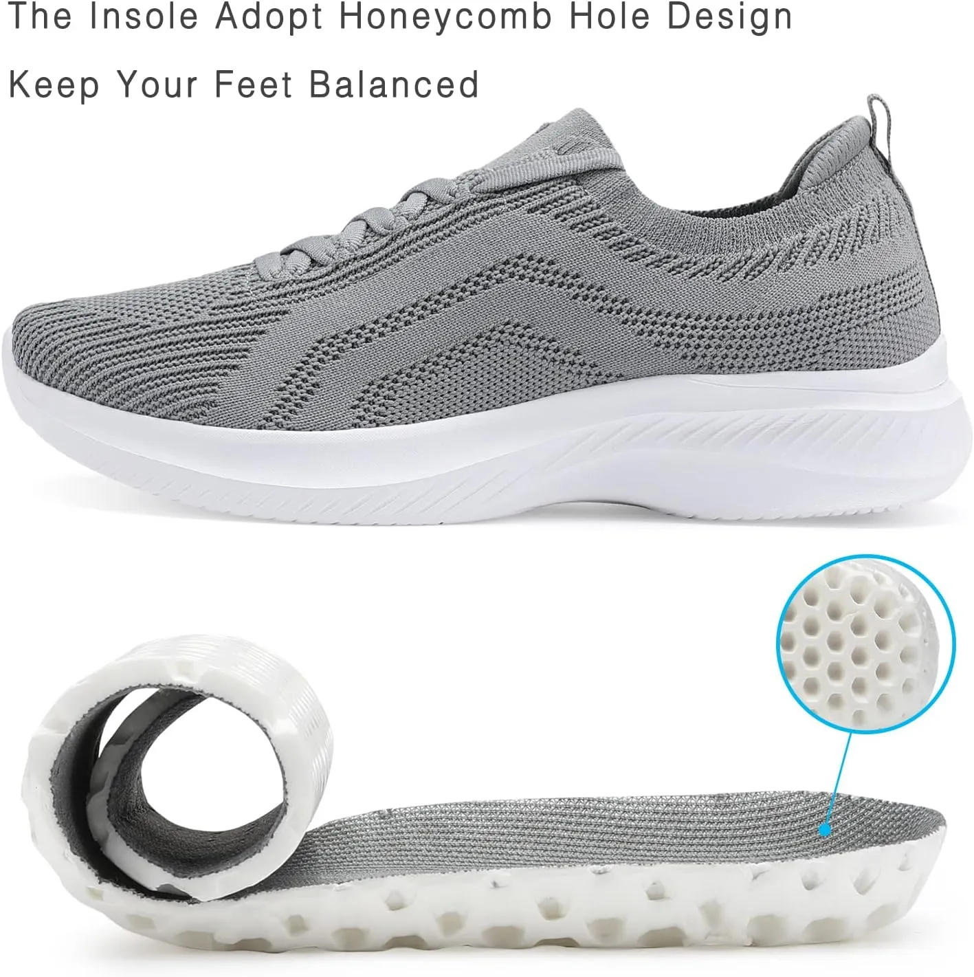 Santiro Womens Tennis Shoes Comfort Lightweight Sneakers Walking Athletic Shoes