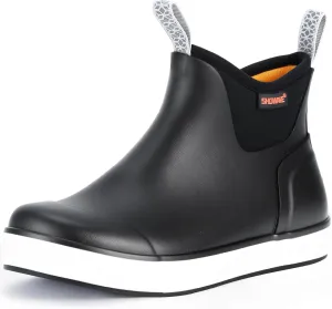 Showave Kid's Rain Boots Waterproof Deck Boots for Boys Girls Insulated Neoprene Rubber Boots Non-slip Child Mud Booties