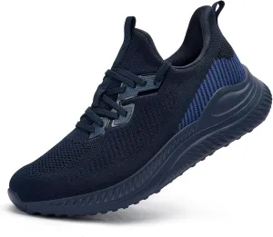 Slow Man Mens Walking Sneakers Wide Width Slip on Tennis Shoes,Lightweight Breathable Running Shoes,Ideal for Athletic Workout Gym Jogging and Casual Wear