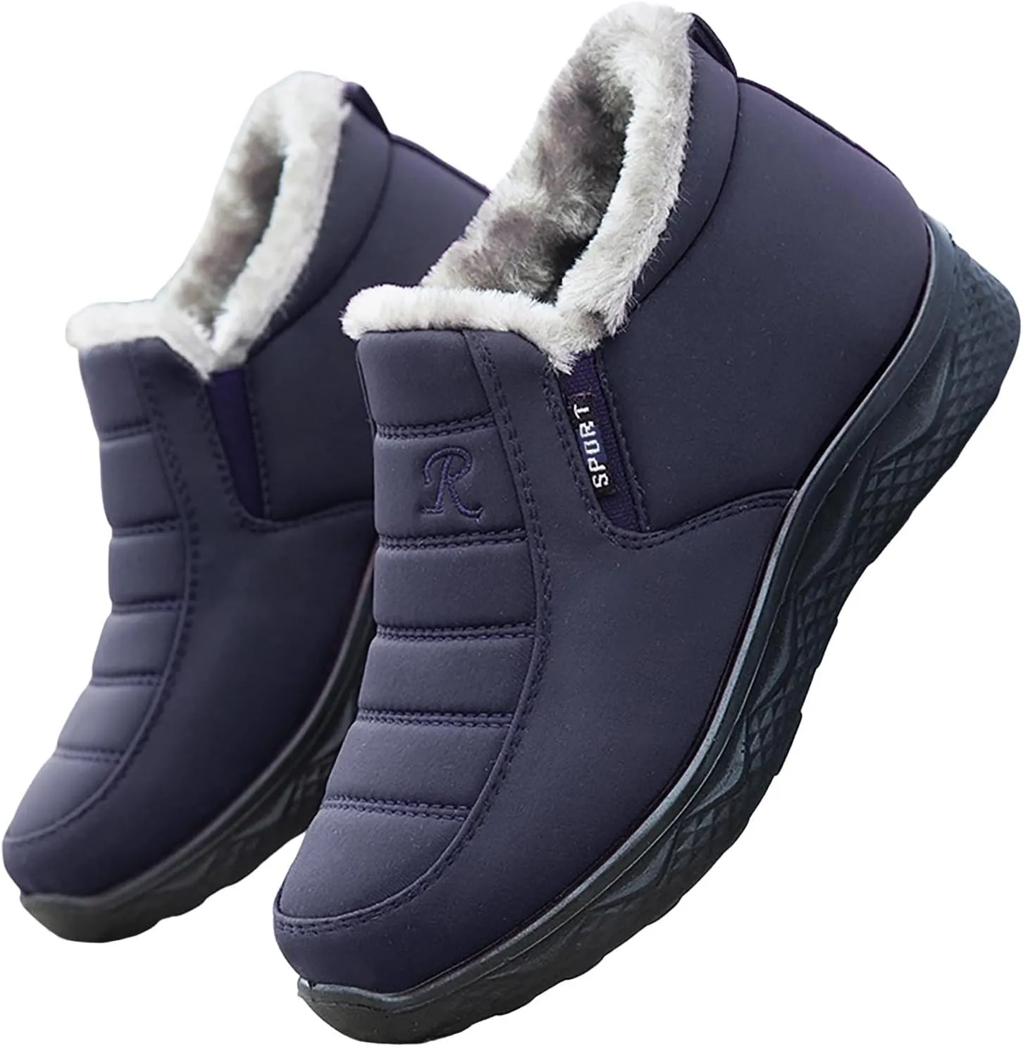 Snow Boots for Women Cozy Warm Insulated Winter Boots Fleece Lined Ankle Booties Platform Boots for Women Slip On Sneakers Water-proof Outdoor Sports Shoes for Walking Hiking Climbing