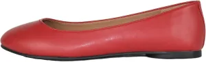 Soda Kreme Comfortable Basic Shoes Women Ballet Flat Round Toe Gel Insole