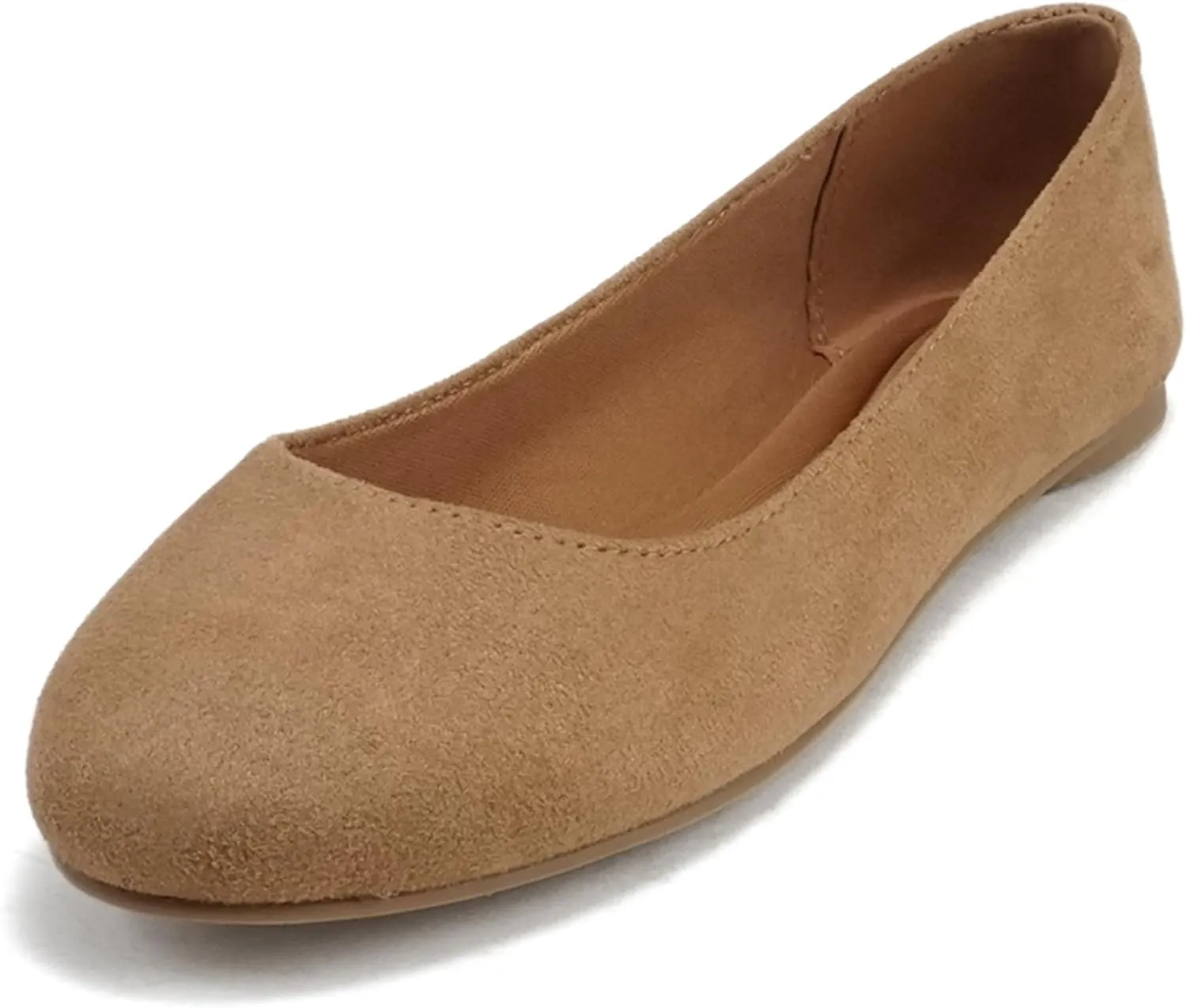 Soda Kreme Comfortable Basic Shoes Women Ballet Flat Round Toe Gel Insole