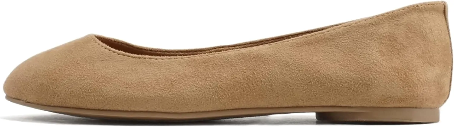 Soda Kreme Comfortable Basic Shoes Women Ballet Flat Round Toe Gel Insole