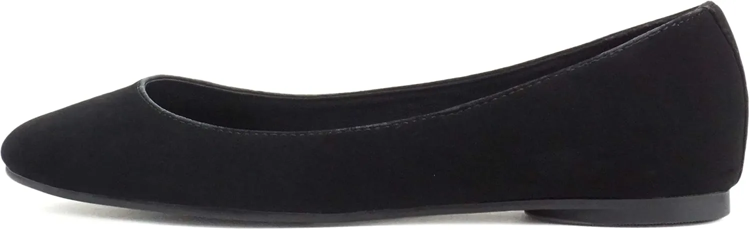 Soda Kreme Comfortable Basic Shoes Women Ballet Flat Round Toe Gel Insole