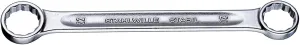 Stahlwille 41050810 STABIL Double Ended Ring Spanners, Size 8 x 10 mm, Metric, Straight, Slim Heads, Industrial Grade, Chrome Plated, Length 115mm, Weight 18g, Made in Germany