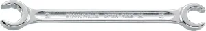Stahlwille 41083032 Double Ended Open Ring Spanner, Angled, Made of Chrome Alloy Steel & Chrome Plated, Bi-hexagon with Anti-Slip Drive Profile, For Work in Confined Spaces, Size 30 x 32 mm, L. 300 mm