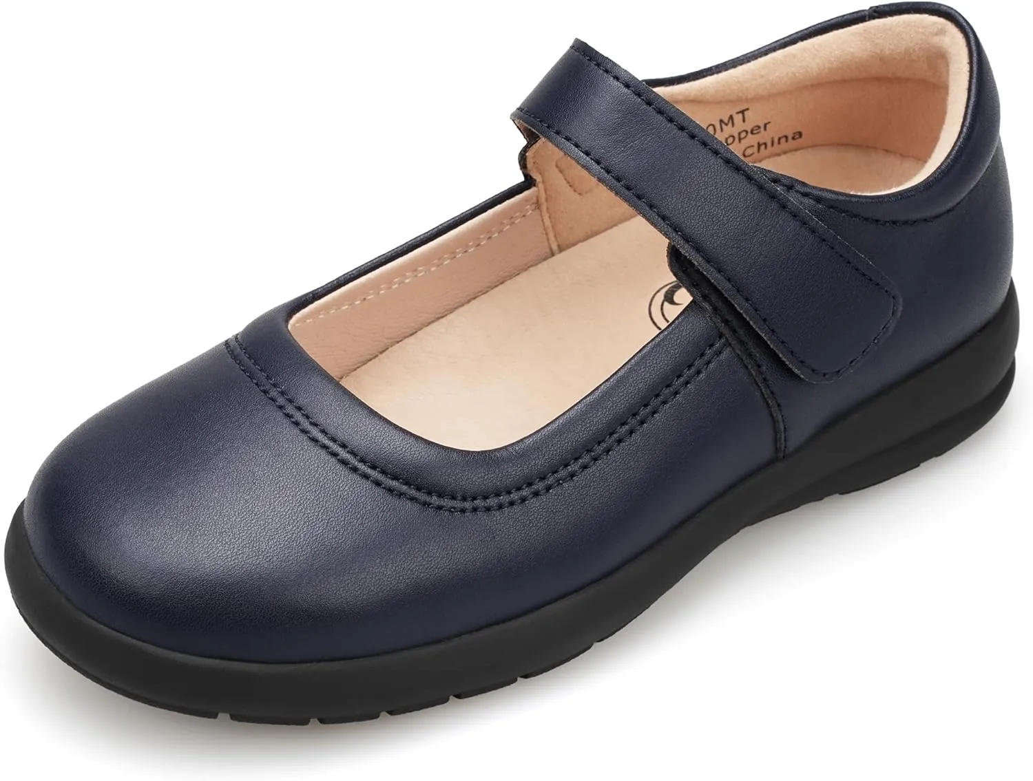 Stelle Girls School Shoes Black Mary Jane Flats Uniform Dress Shoes for Little/Big Kids