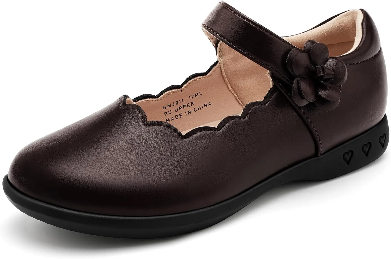 Stelle Girls School Shoes Mary Jane Uniform Dress Flat Shoes Retro Style Oxford Church Music Recitals(Little/Big Kids)