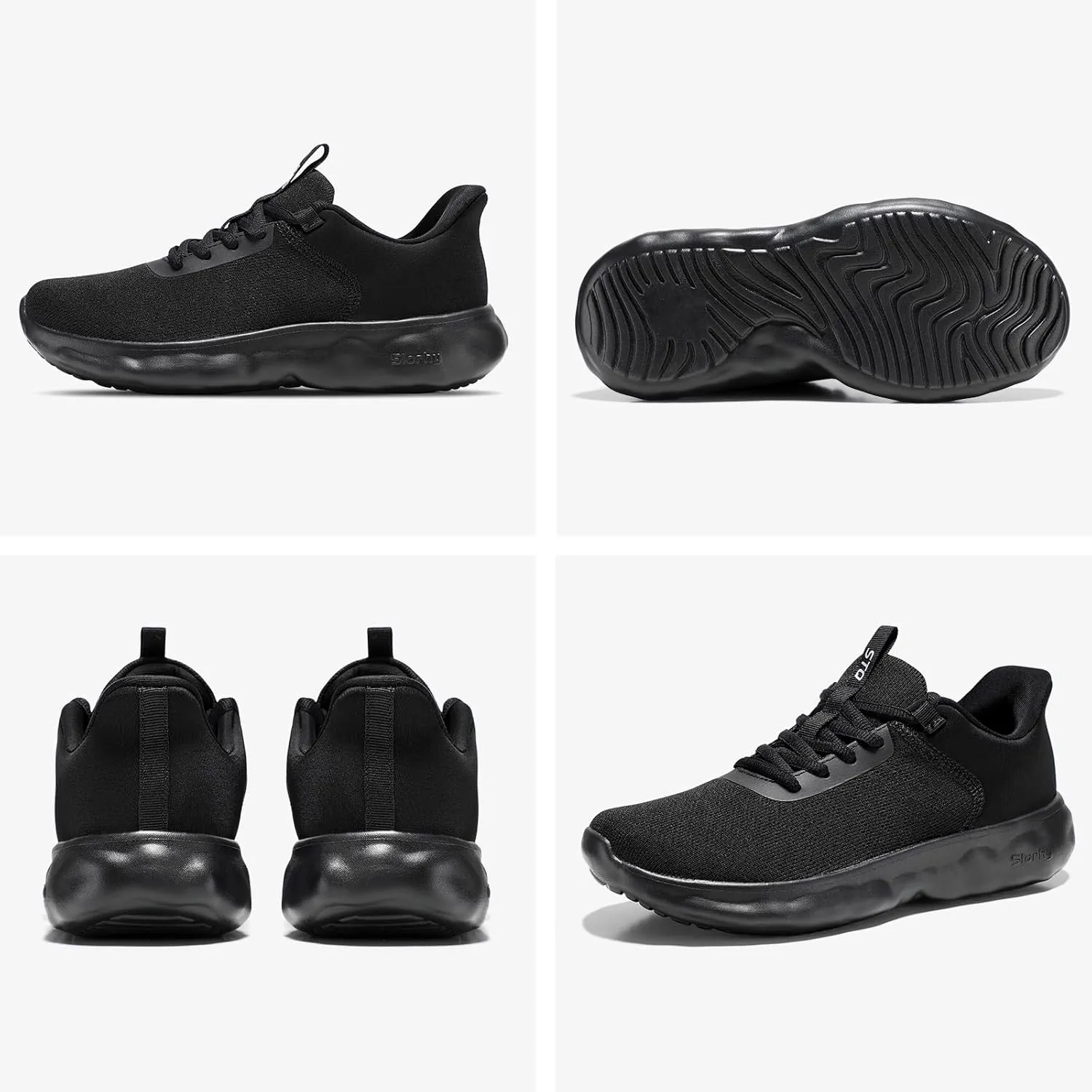 STQ Road Running Shoes for Womens Breathable Cushion Tennis Walking Sneakers Women Athletic Gym Workout Sport Training Fitness Cushioned Lightweight Comfort Plantar Fasciitis